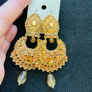 1 Pair Gold Earring Set for Women / Gold Plated for Girls Gift Lightweight